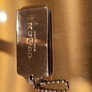 Coach Metallic Gold Hang Tag